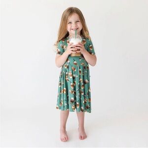 Posh Peanut Morning Brew Dress Starbucks Coffee Style 2T